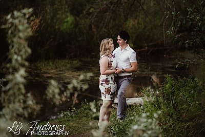 Romantic Couple in Waller Park Okotoks Alberta Canada
